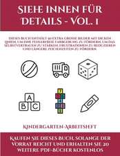 Kindergarten-Arbeitsheft (Siehe innen für Details - Vol. 1)