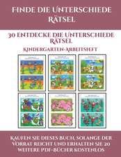 Kindergarten-Arbeitsheft (Finde die Unterschiede Rätsel)