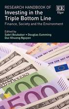 Research Handbook of Investing in the Triple Bot – Finance, Society and the Environment