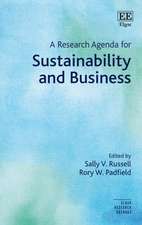 A Research Agenda for Sustainability and Business