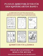 Lehrbücher für 5-Jährige (Puzzles Arbeitsblätter für den Kindergarten