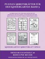 Kindergarten Arbeitsblatt Spiele (Puzzles Arbeitsblätter für den Kindergarten