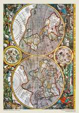 Adult Jigsaw Puzzle Pieter van den Keere: Antique Map of the World: 1000-piece Jigsaw Puzzles