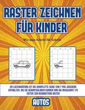 Wie man Schritt für Schritt zeichnet (Raster zeichnen für Kinder - Autos)