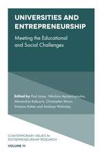 Universities and Entrepreneurship – Meeting the Educational and Social Challenges