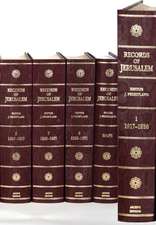 Records of Jerusalem 1917–1971 9 Volume Hardback Set