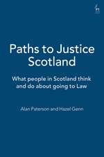 Paths to Justice Scotland: What people in Scotland think and do about going to Law