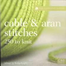 Cable & Aran Stitches