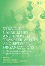 Strategic Capabilities and Knowledge Transfer Wi – New Perspectives from Acquisitions, Networks, Learning and Evolution