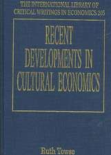 Recent Developments in Cultural Economics