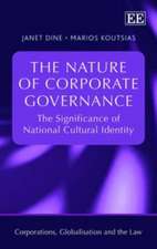 The Nature of Corporate Governance – The Significance of National Cultural Identity