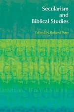 Secularism and Biblical Studies