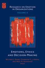 Emotions, Ethics and Decision–Making