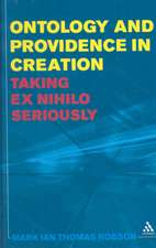 Ontology and Providence in Creation: Taking ex nihilo Seriously