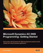 Microsoft Dynamics Ax 2009 Programming