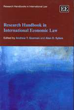 Research Handbook in International Economic Law