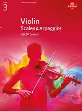 Violin Scales & Arpeggios, ABRSM Grade 3: from 2012