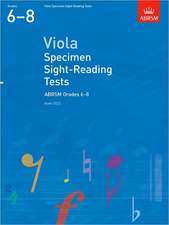 Viola Specimen Sight-Reading Tests, ABRSM Grades 6-8