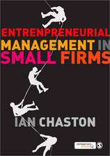 Entrepreneurial Management in Small Firms