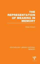 The Representation of Meaning in Memory (PLE: Memory)