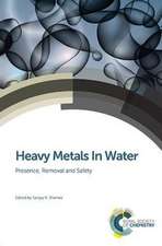 Heavy Metals in Water: Presence, Removal and Safety