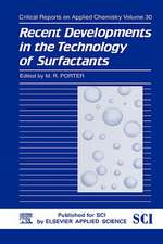 Recent Developments in the Technology of Surfactants