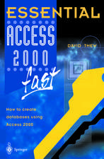 Essential Access 2000 fast: How to create databases using Access 2000