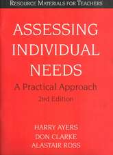 Assessing Individual Needs: A Practical Approach