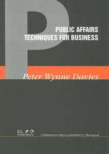 Public Affairs Techniques for Business