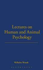 Lectures on Human and Animal Psychology (1892; English 1894)