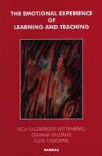 The Emotional Experience of Learning and Teaching