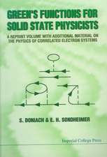 Green's Functions for Solid State Physic