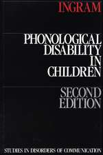 Phonological Disability in Children 2e