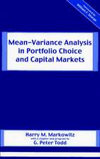 Mean–Variance Analysis in Portfolio Choice & Capital Markets