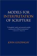 Models for Interpretation of Scripture