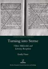 Turning into Sterne: Viktor Shklovskii and Literary Reception