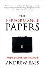 Bass, A: Performance Papers