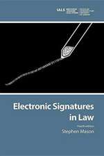 Electronic Signatures in Law