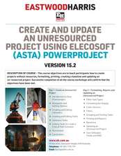 Create and Update an Unresourced Project using Elecosoft (Asta) Powerproject Version 15.2