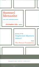 Samuel Menashe: New and Selected Poems