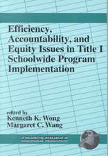 Efficiency, Accountability, and Equity Issues in Title 1 Schoolwide Program Implementation (PB)