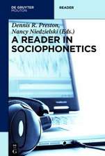 Reader in Sociophonetics