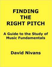 Finding the Right Pitch