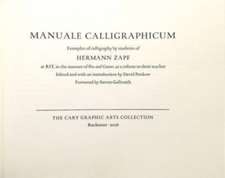 Manuale Calligraphicum – Examples of Calligraphy by Students of Hermann Zapf