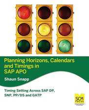 Planning Horizons, Calendars and Timings in SAP Apo