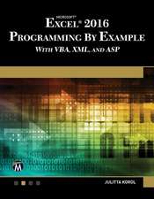 Microsoft Excel 2016 Programming by Example