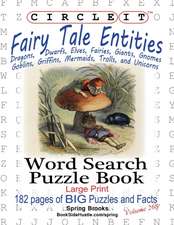 Circle It, Fairy Tale Entities, Word Search, Puzzle Book