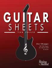 Guitar Sheets TAB Paper