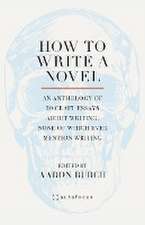 How to Write a Novel