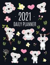 Cute Grey Koala Planner 2021